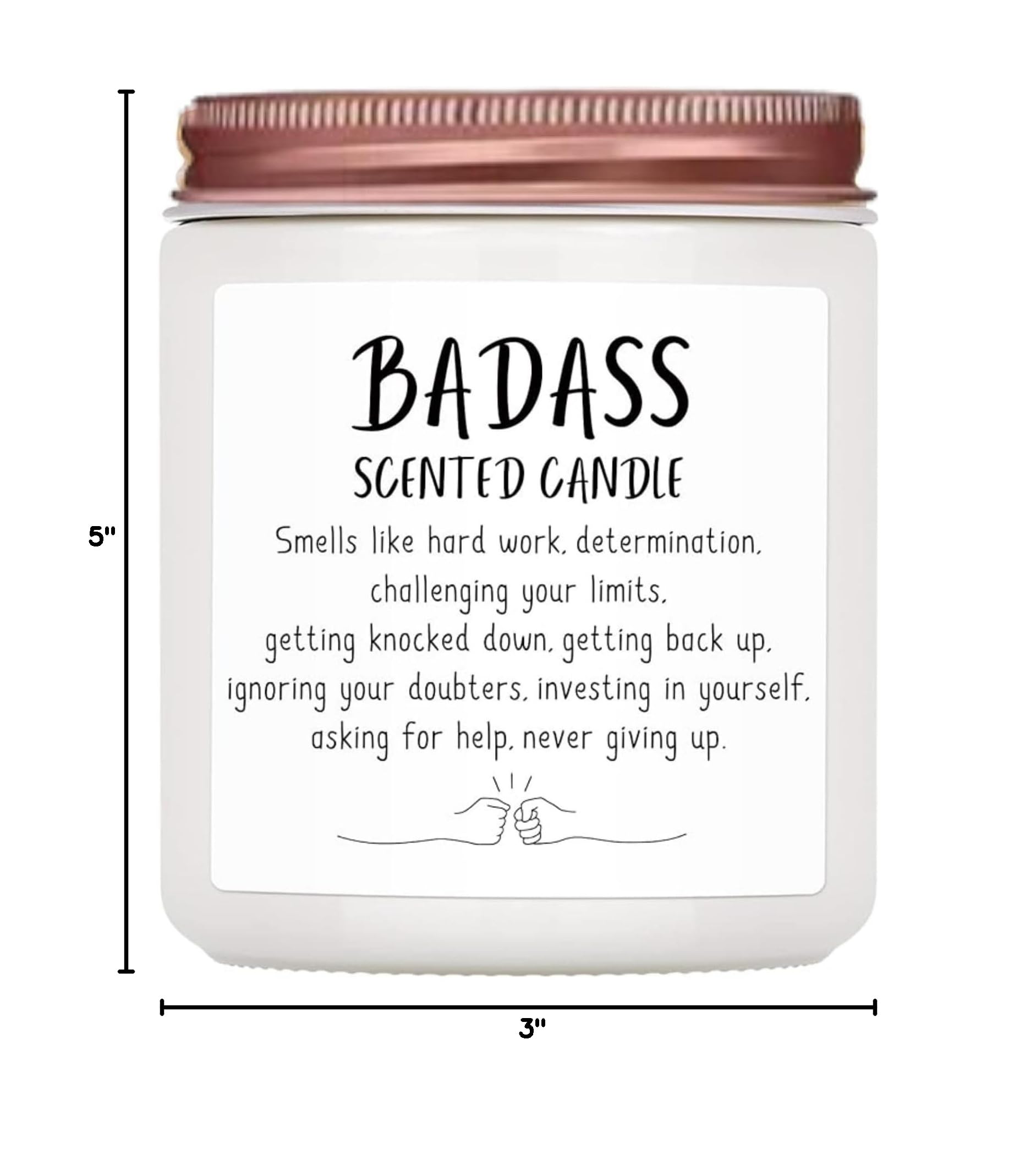 Congratulations Gifts for Women Men, Inspirational Gifts for Women or Men, Friends Coworkers, Birthday Gifts for her Boss Lady, New Job, Promotion Gifts for Women Men,10oz Badass Scented Candle - Image 7
