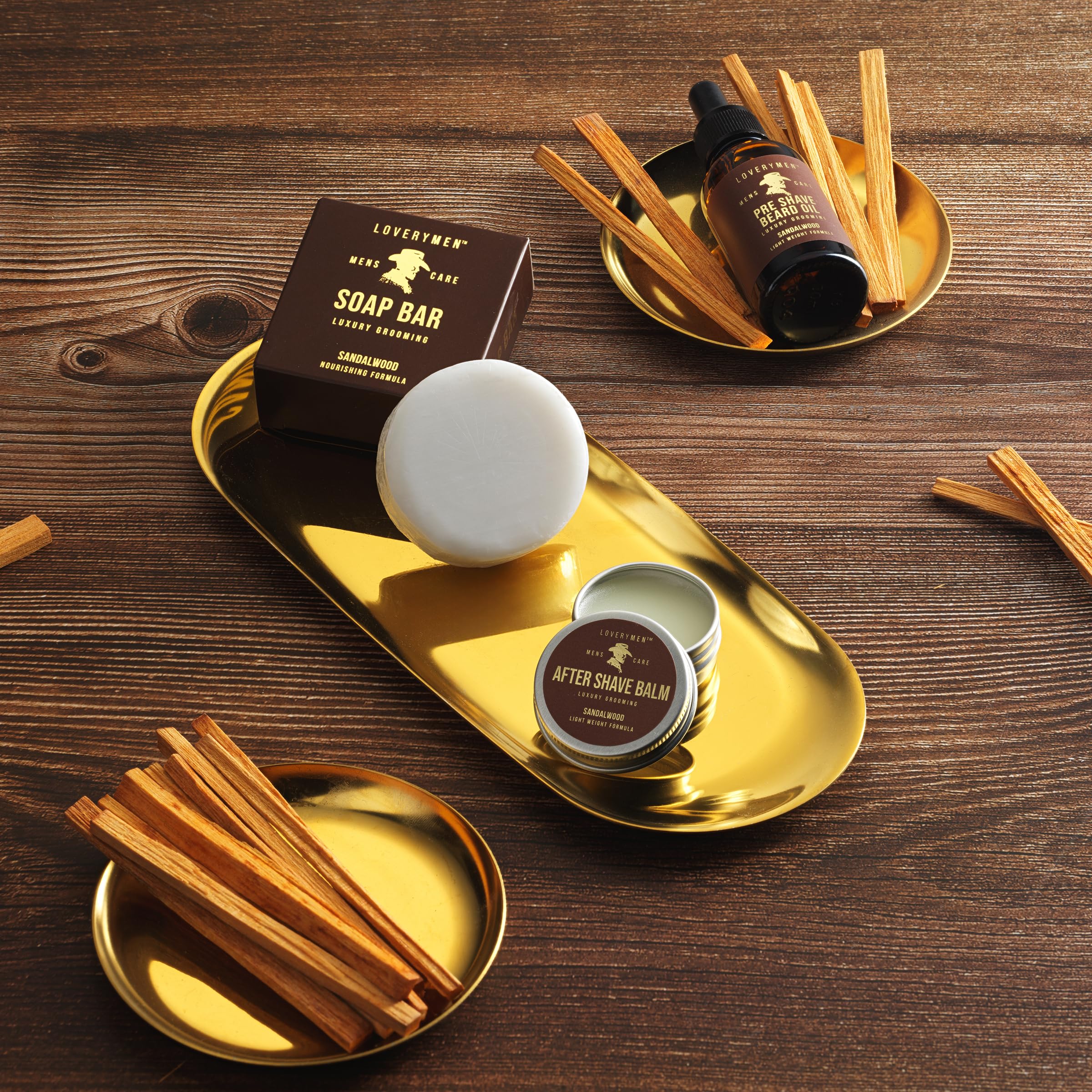 Deluxe Shaving Kit for Men, Gifts for Men, 17pc Shaving Brush Kit with Double Edge Safety Razor, Razor Blades, Sandalwood Bar Soap, Preshave Beard Oil & More, Mens Beard Kit, Birthday Gift - Image 4