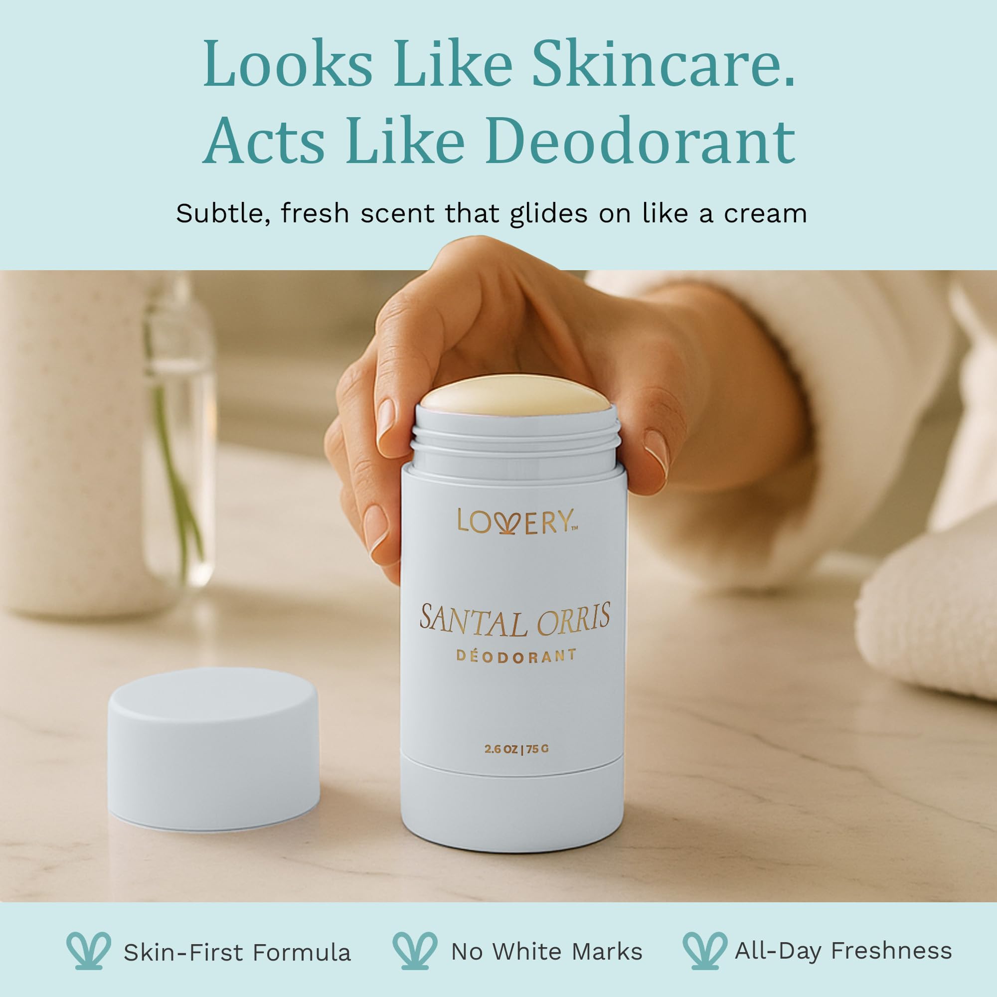 Santal Oris Deodorant – Aluminum-Free with 24-Hour Odor Protection – Santal Oris Scent with Organic Coconut Oil & Shea Butter – Baking Soda Free, Cruelty-Free, Ideal for Sensitive Skin, 2.65 oz - Image 6