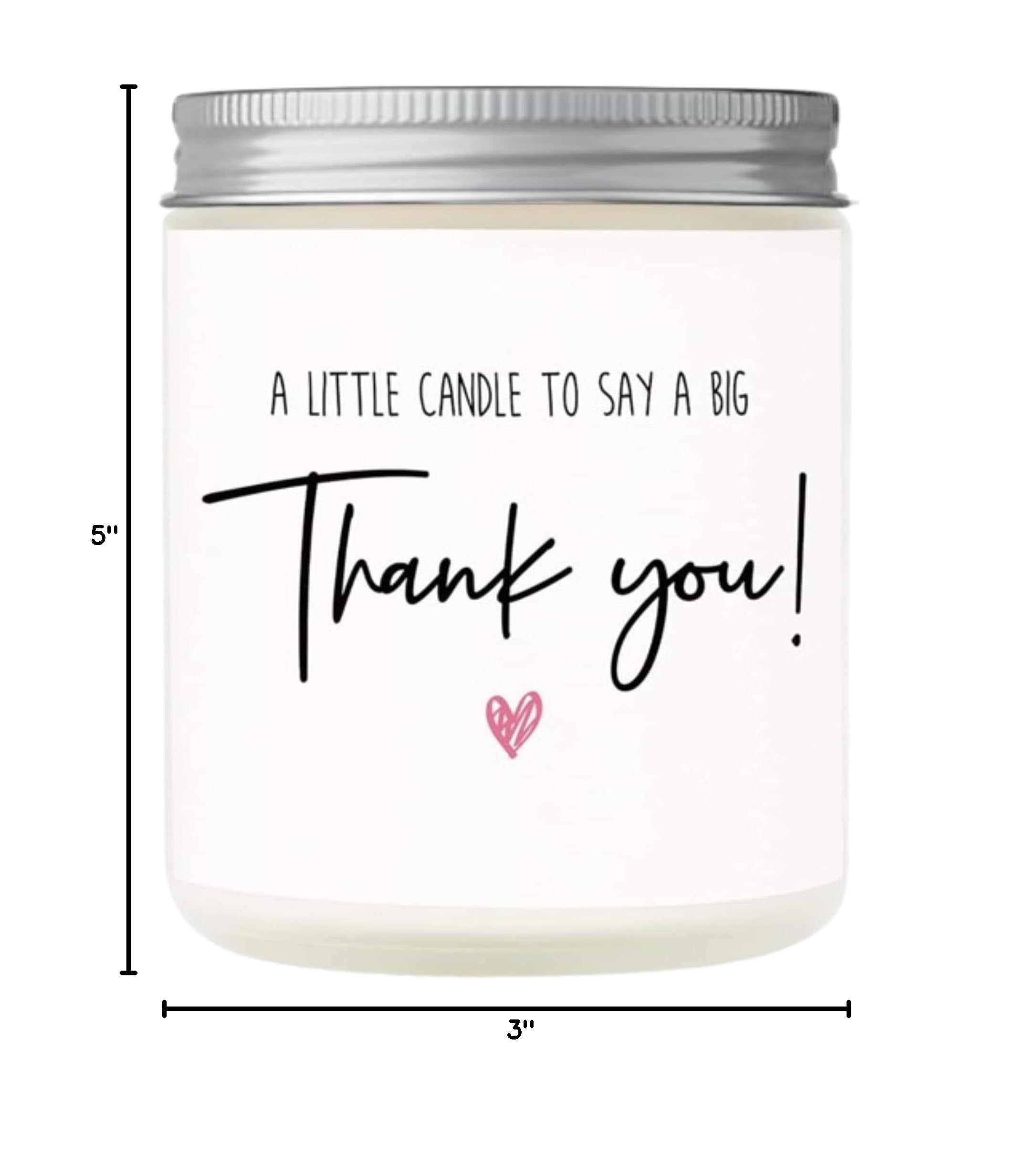 Thank You Gifts for Women, Men, Mom, Dad, Coworkers, Nurse, Clients - Hostess Gifts for Women - Teacher, Boss, Employee, Friends, Farewell, Birthday, Appreciation Gifts, 10oz Soy Wax Candle - Image 5